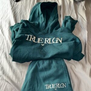 True Religion 2 Piece Hoodie Set